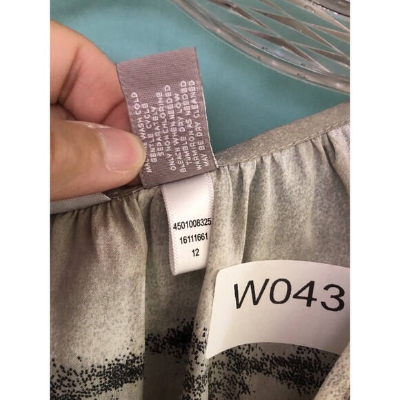 chico's women's sz 3 ( L 16-18 ) blouse buttons print casual dress shirt 307 - Picture 7 of 11